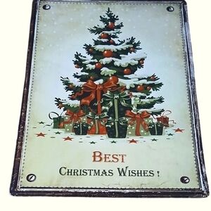 Metal signal "Best Christmas Wishes!
